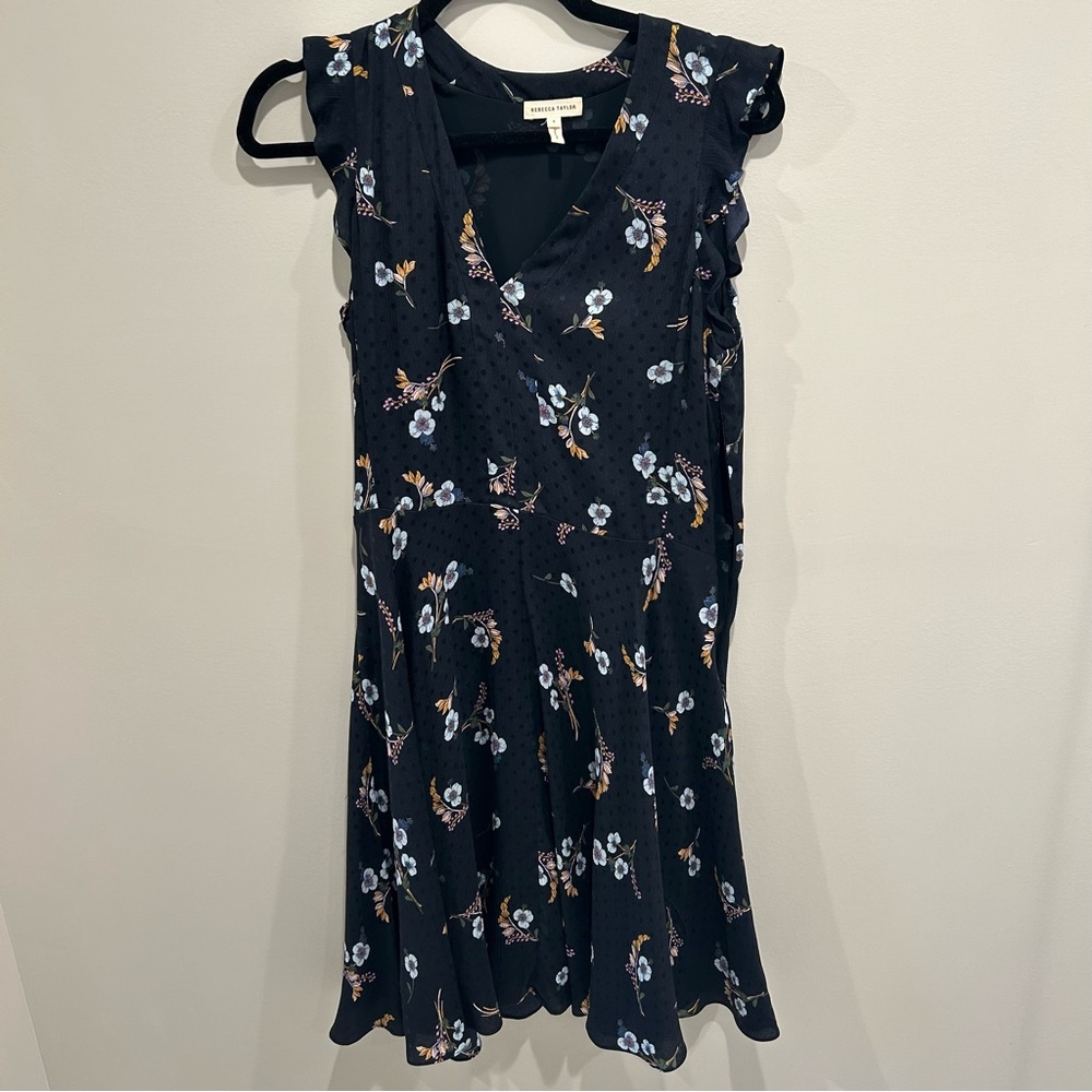 Rebecca Taylor size 4 floral silk dress